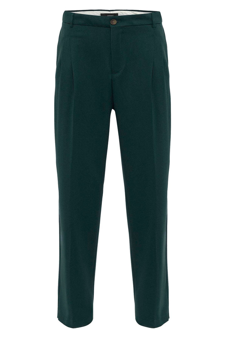 ANT High Waist Pleated Comfortable Fit Men's Trousers - Duluth