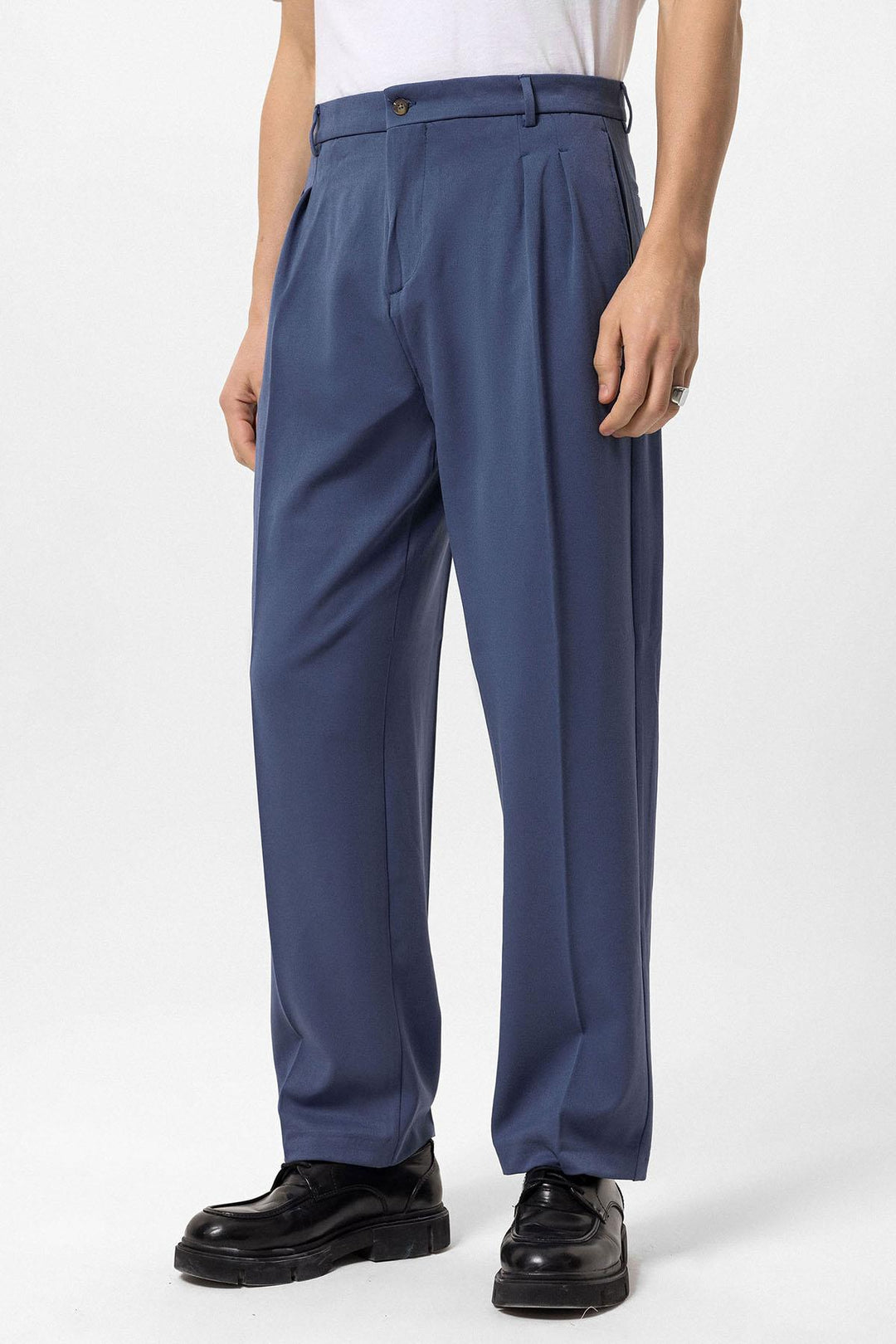 ANT High Waist Pleated Comfortable Fit Men's Trousers - Norwalk