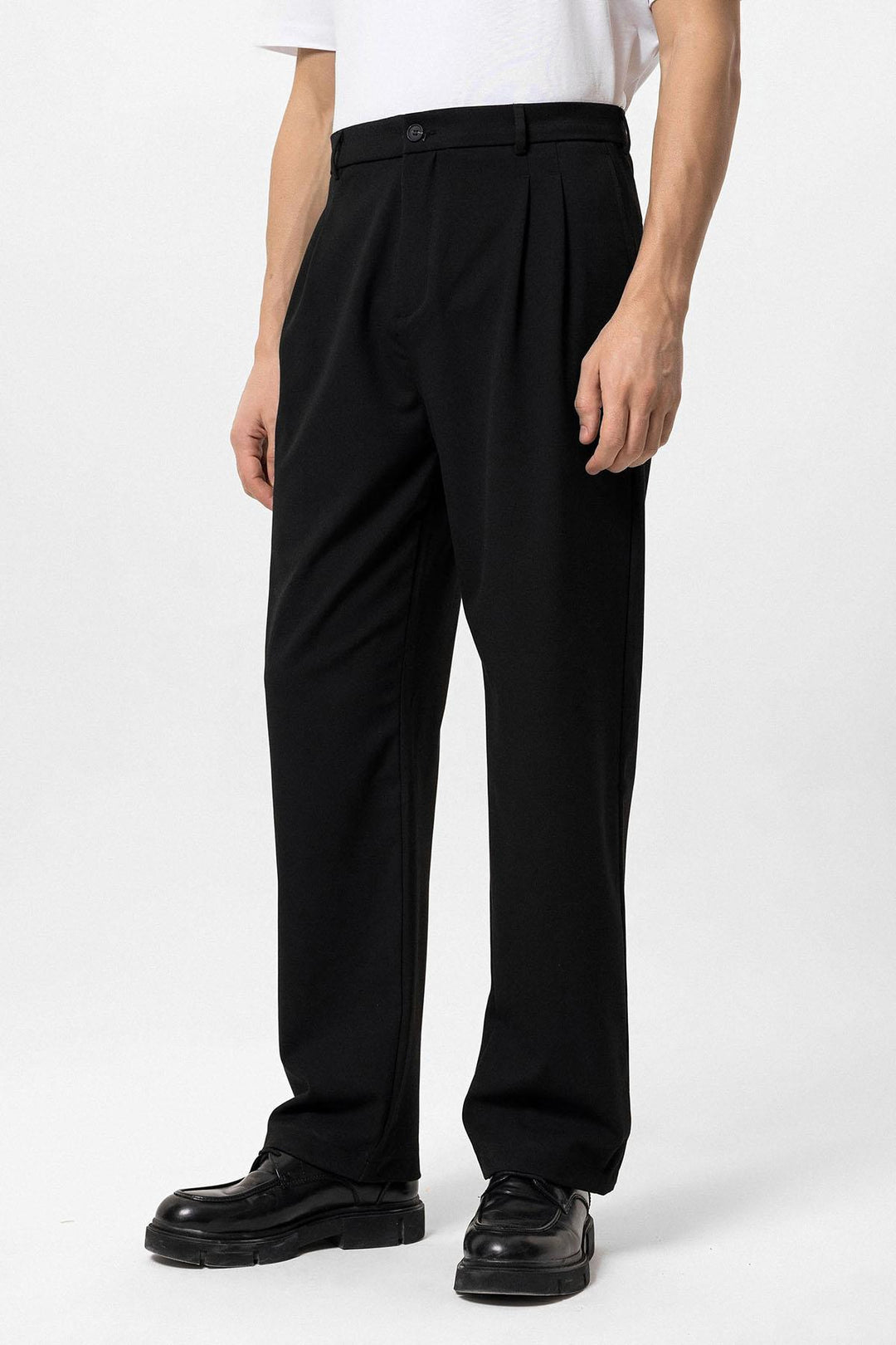 ANT High Waist Pleated Comfortable Fit Men's Trousers - Jackson