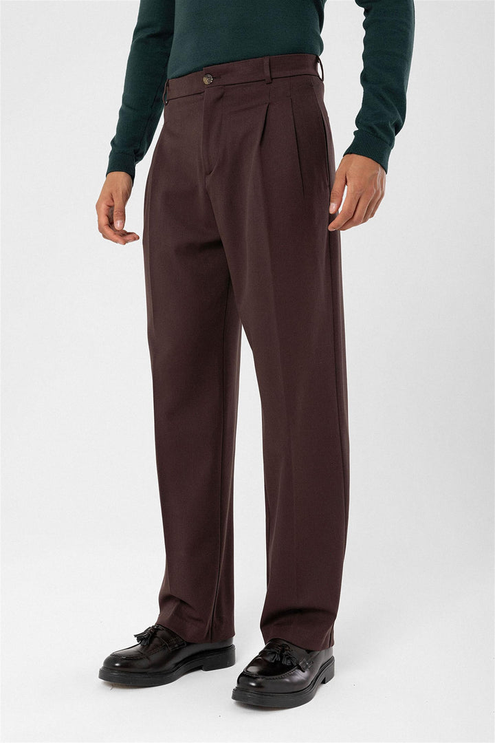 ANT High Waist Pleated Comfortable Fit Men's Trousers - Greenville