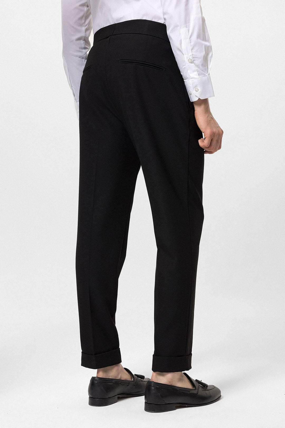 ANT High Waist Pleated Buckle Detailed Men's Trousers - Évreux