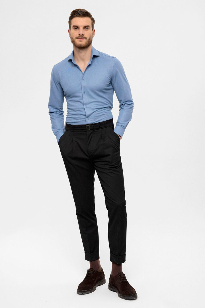 ANT High Waist Buckle Detailed Men's Trousers - Maastricht