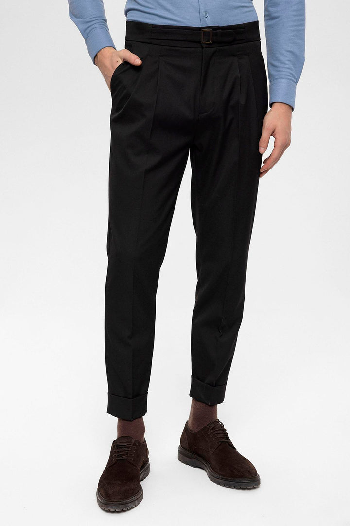 ANT High Waist Buckle Detailed Men's Trousers - Maastricht