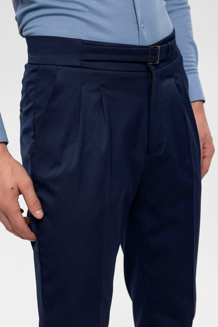 ANT High Waist Buckle Detailed Men's Trousers - Athens