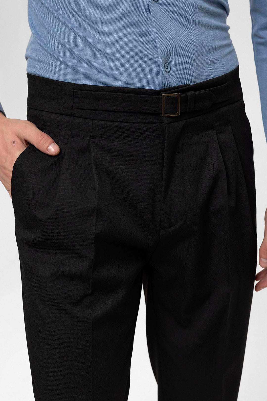 ANT High Waist Buckle Detailed Men's Trousers - Maastricht