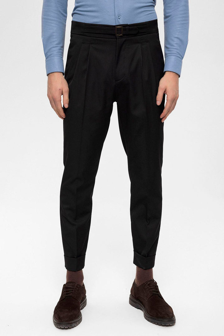 ANT High Waist Buckle Detailed Men's Trousers - Maastricht