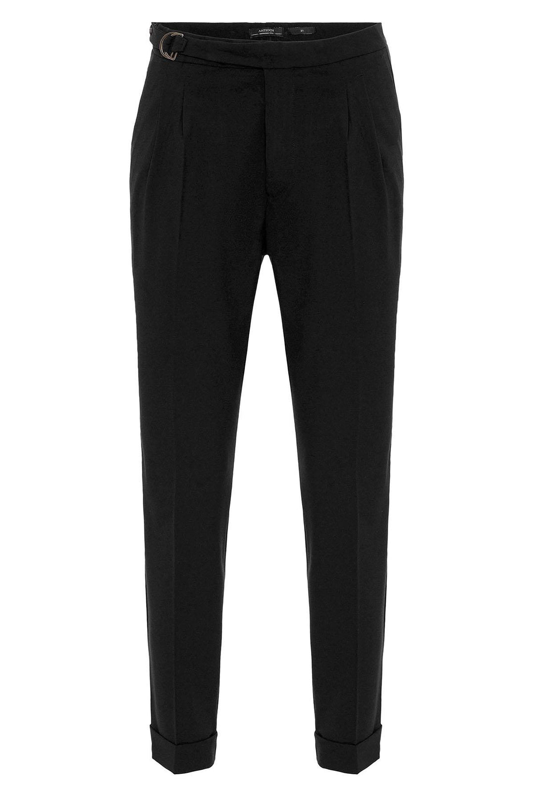 ANT High Waist Buckle Closure Pleated Men's Trousers - Metz