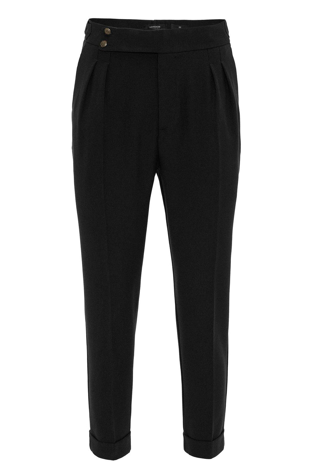 ANT High Waist Side Buckled Pleated Fabric Trousers - Detmold