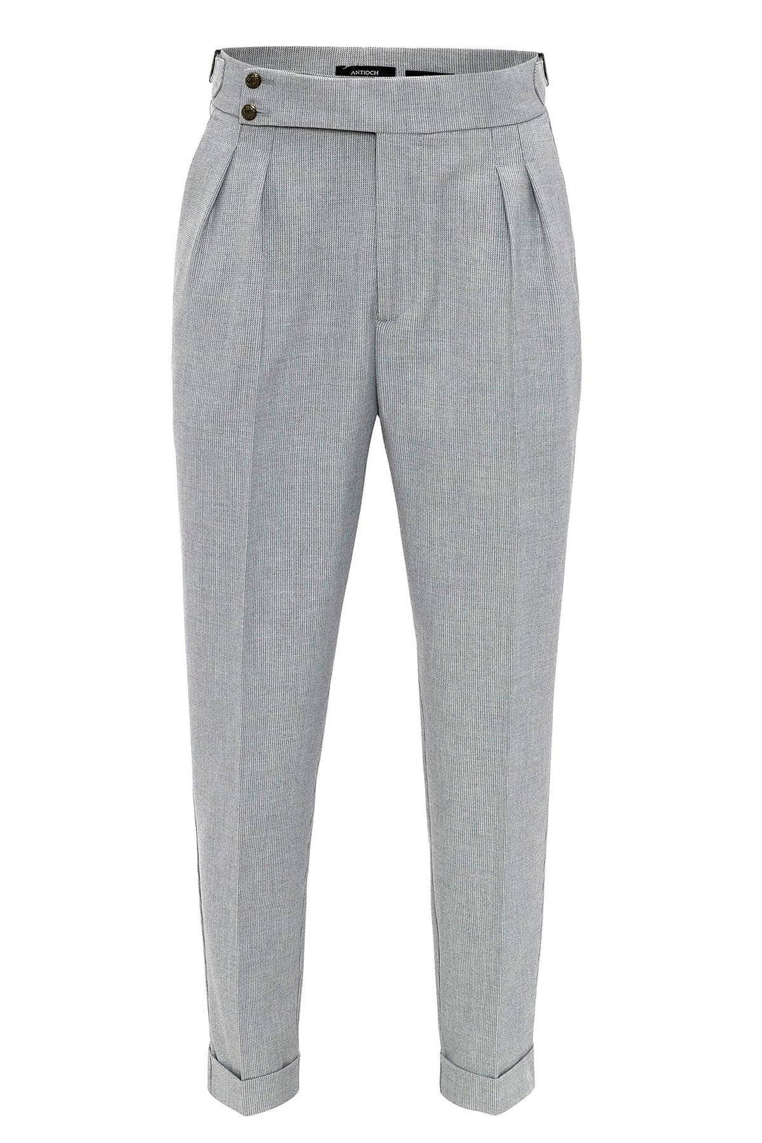 ANT High Waist Side Buckled Pleated Fabric Trousers - Haarlem