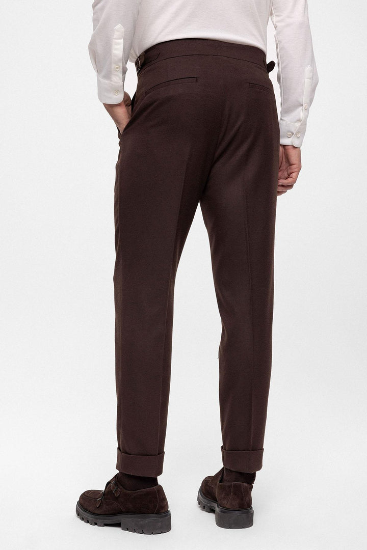 ANT Wool Look High Waist Pleated Men's Trousers - Cascina