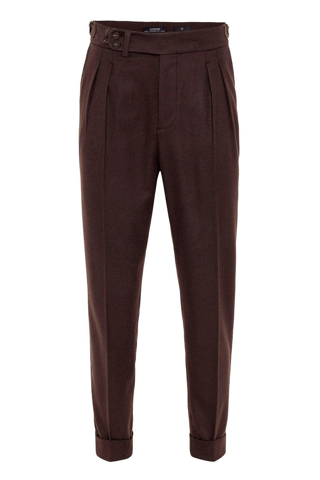 ANT Wool Look High Waist Pleated Men's Trousers - Cascina